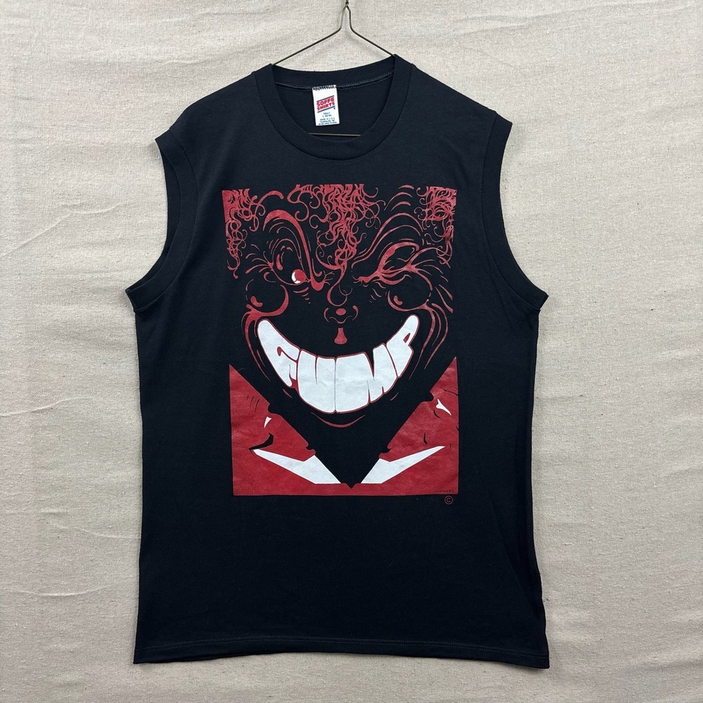 Soffe‎ Shirts Muscle Tee Mens Large Black Gump Graphic Sleeveless Vintage USA